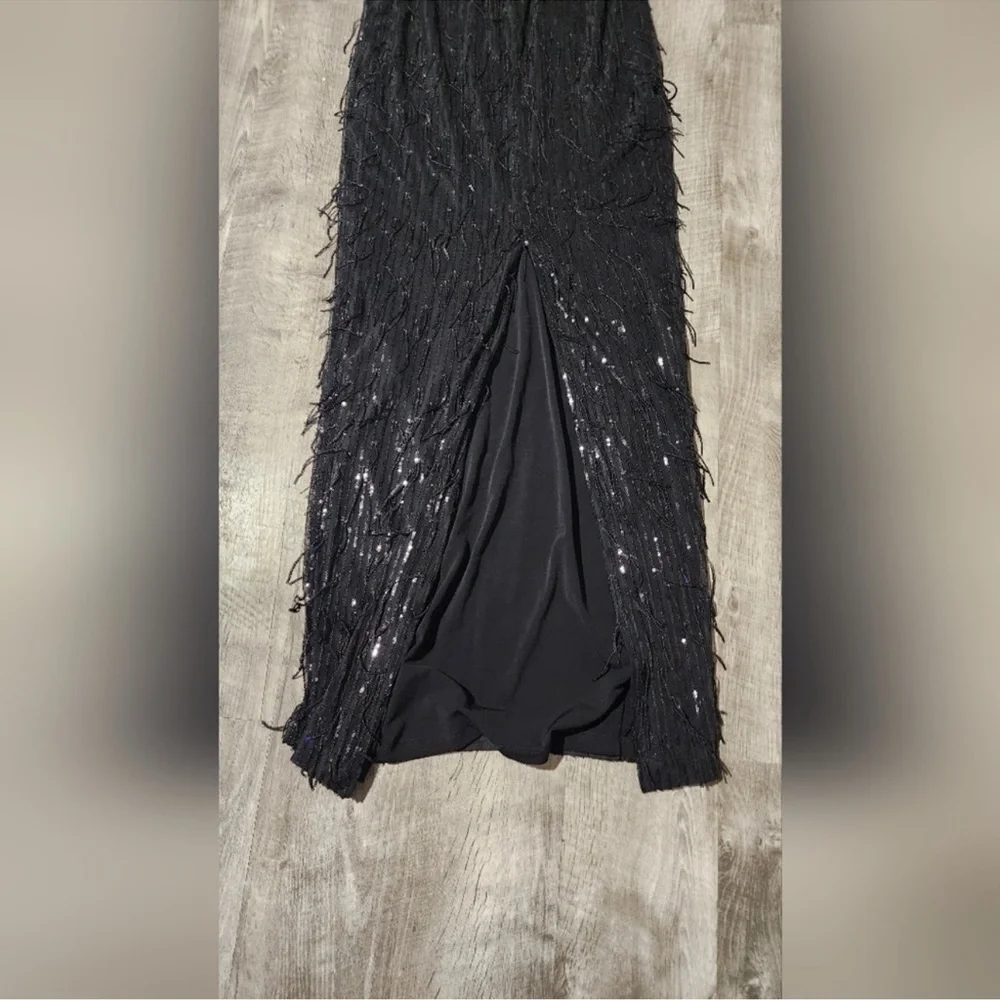 Nookie Black Strapless Sequin Gown - Picture 7 of 10